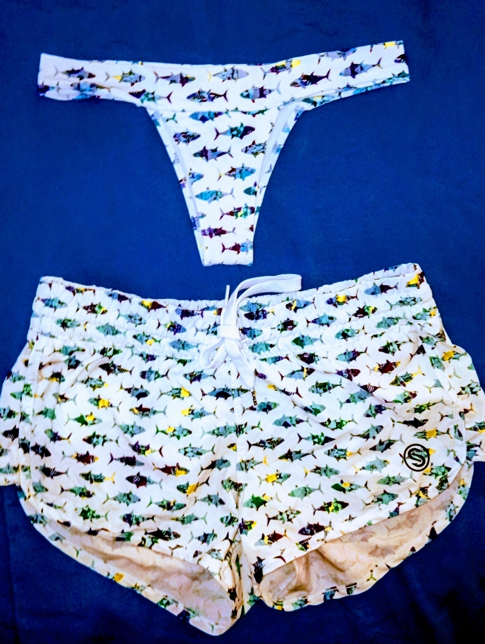 Scales Brand Trippy Fish Board Shorts Xs-S